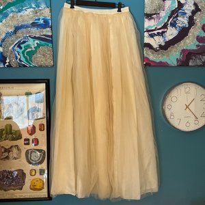 Peach/Ivory Tulle Skirt